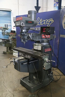Used WEBB 3VK Vertical Mills California US | Sterling Machinery Exchange #1465585