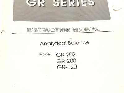 Used A&D Company GR-202, GR-200, GR-120 Test Equipment Manuals Michigan US | Maverick Industrial Sales #1460957