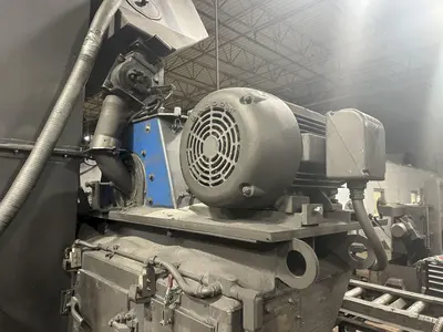 6" X (2) 15 HP WHEEL WHEELABRATOR "SKEW ROLL PIPE & BAR" SHOT BLAST BLASTER SYSTEM: STOCK #20002