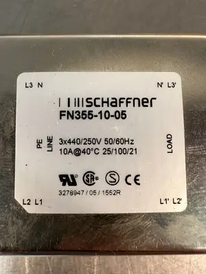 Schaffner FN355-10-05 3X440-250v- 50/60Hz 10A (2.1.3)