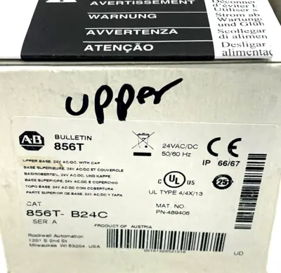ALLEN BRADLEY 856T-B24C STACK LIGHT SER.A 856TB24C NEW, SURPLUS