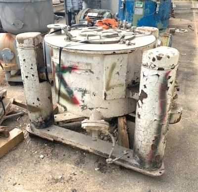 Tolhurst 20 x 12 perforate basket centrifuge, 316SS.