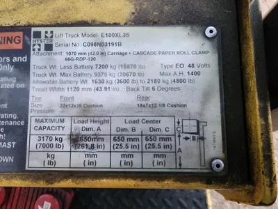 USED 2004 HYSTER E100XLS