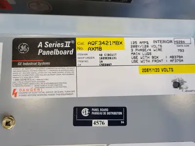 Used GENERAL ELECTRIC AQF3421MBX Switchgears British Columbia CA | Lenmark #835336