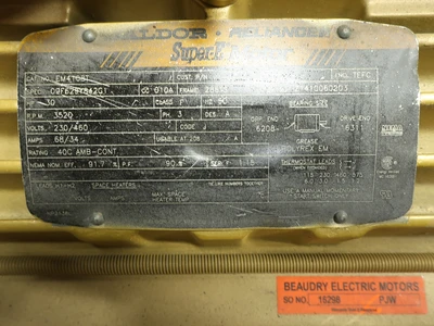 Used BALDOR EM4108T A.C. Motors Ohio US | Aucto #1427212