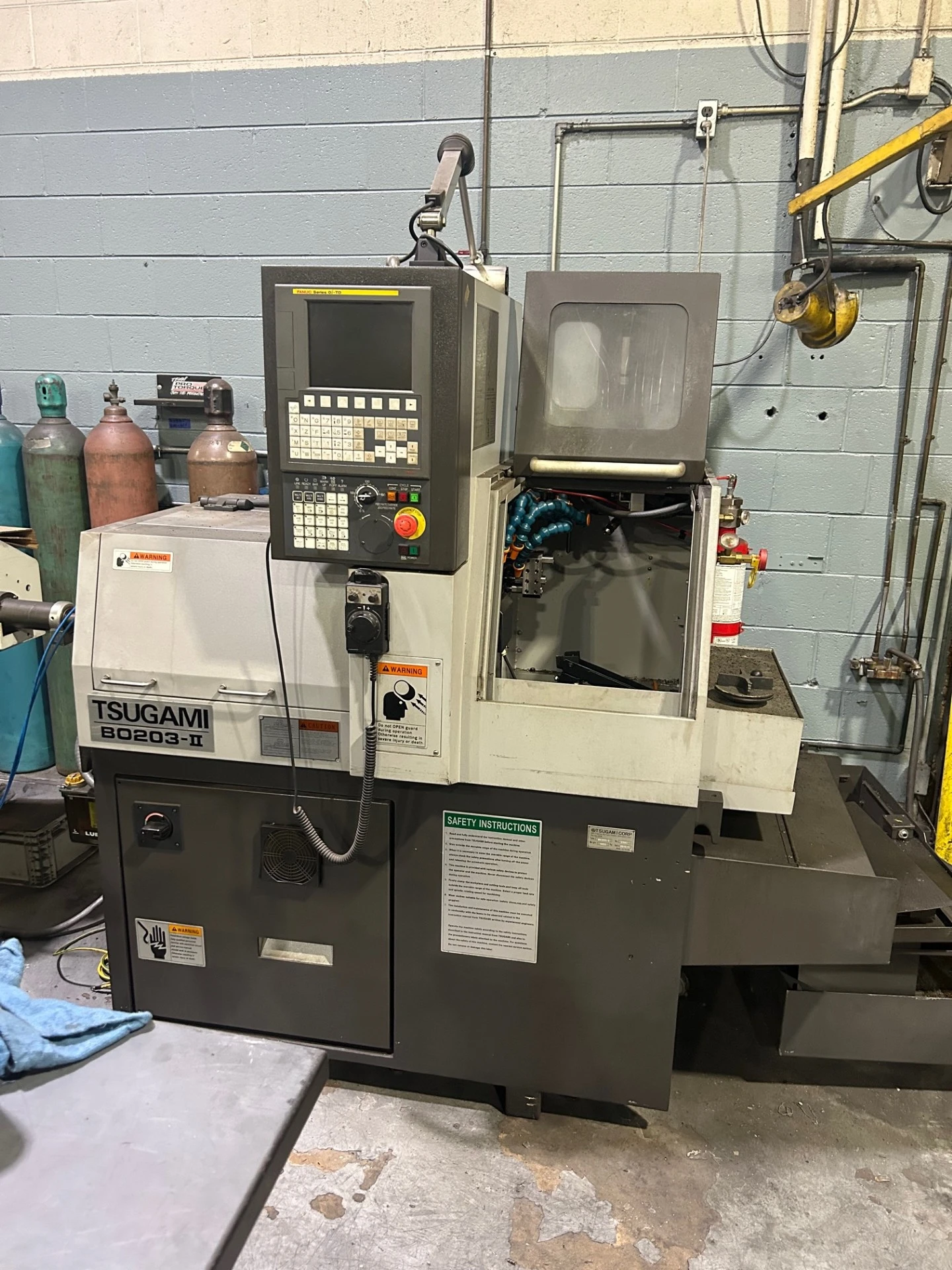2013 Tsugami B0203-ii CNC Swiss Machine with Bar Feeder