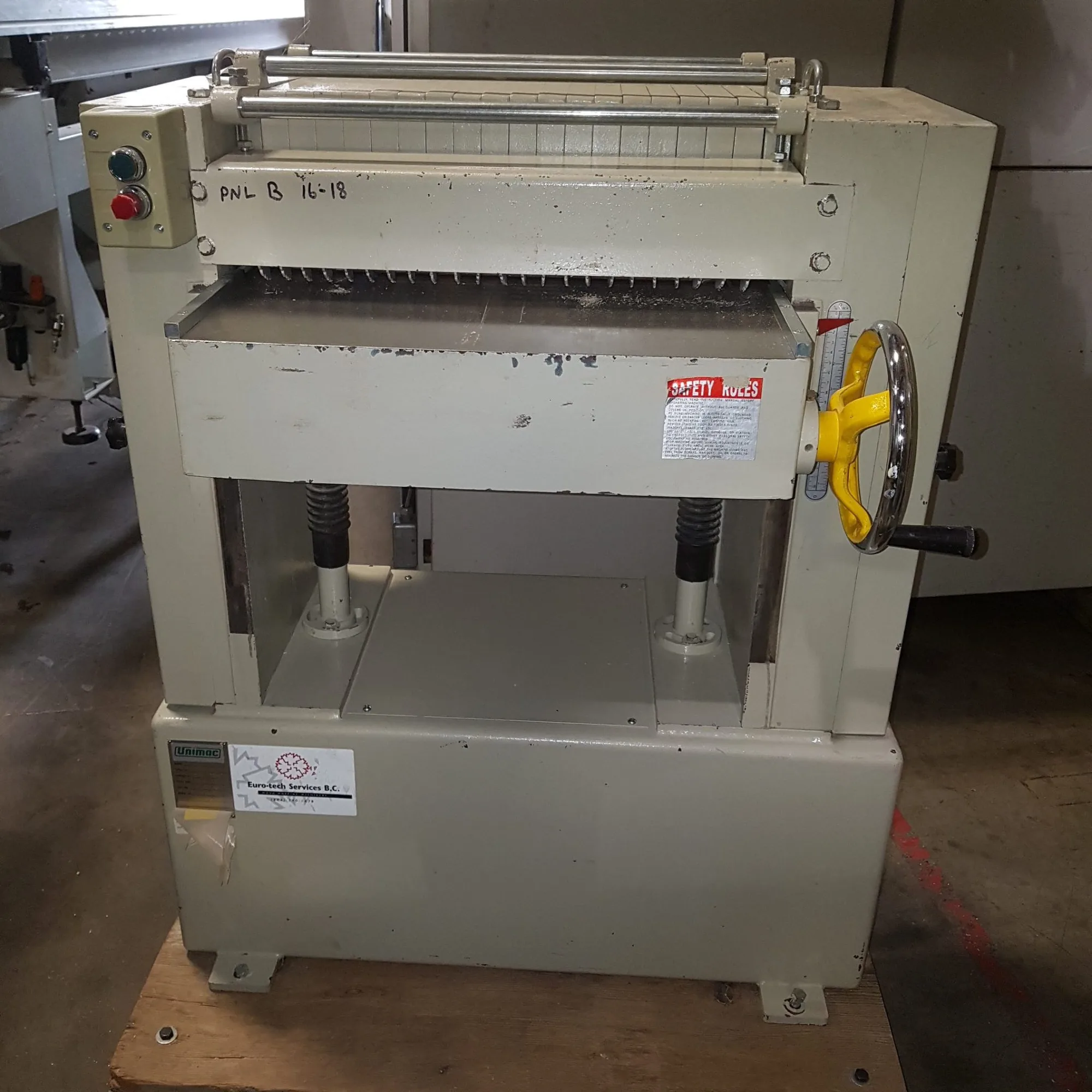 Unimac 20″ Planer