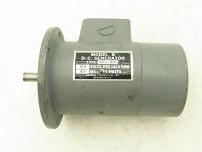 Herman Sticht BH-1-100 Model B DC Tachometer Voltage Generator 40MA 100V/1000RPM