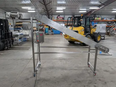 SS Incline Plastic Belt Conveyor