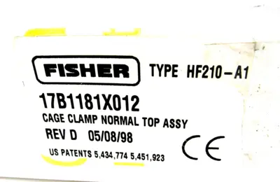 NEW FISHER 17B1181X012 CAGE CLAMP HF210-A1