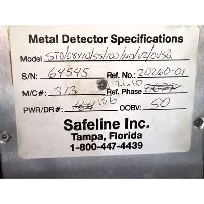 Used METTLER TOLEDO STD/08X10/SS/100/HD/U2/OUSQ Metal Detectors West Virginia US | JM Industrial #1424373