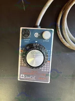 USED GLAS COL 104A PL312 HEATING MANTLE CONTROLLER  120 VAC, 12 AMP