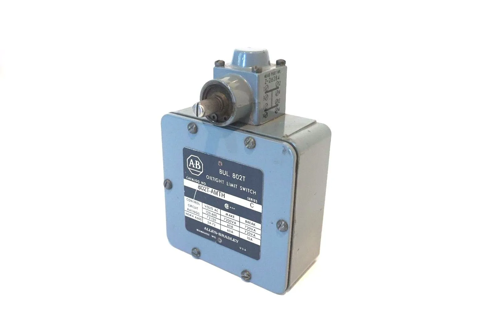 NEW ALLEN BRADLEY 802T-AMTH LIMIT SWITCH SER.C 802TAMTH