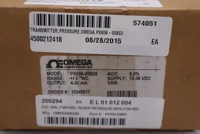 OMEGA ENGINEERING PX656-05BDI / PX65605BDI (BRAND NEW) STOCK G310A