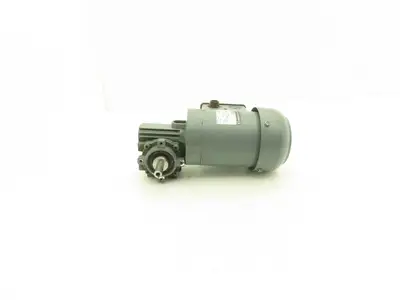 Bauer BS02-71V/D04LA4 AC Gearmotor 22:1 Reducer 74rpm 480v 3ph LH Output