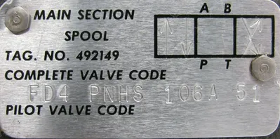 NEW RACINE FD4-PNHS-106A-51 DIRECTIONAL VALVE 656444 FD4PNHS106A51
