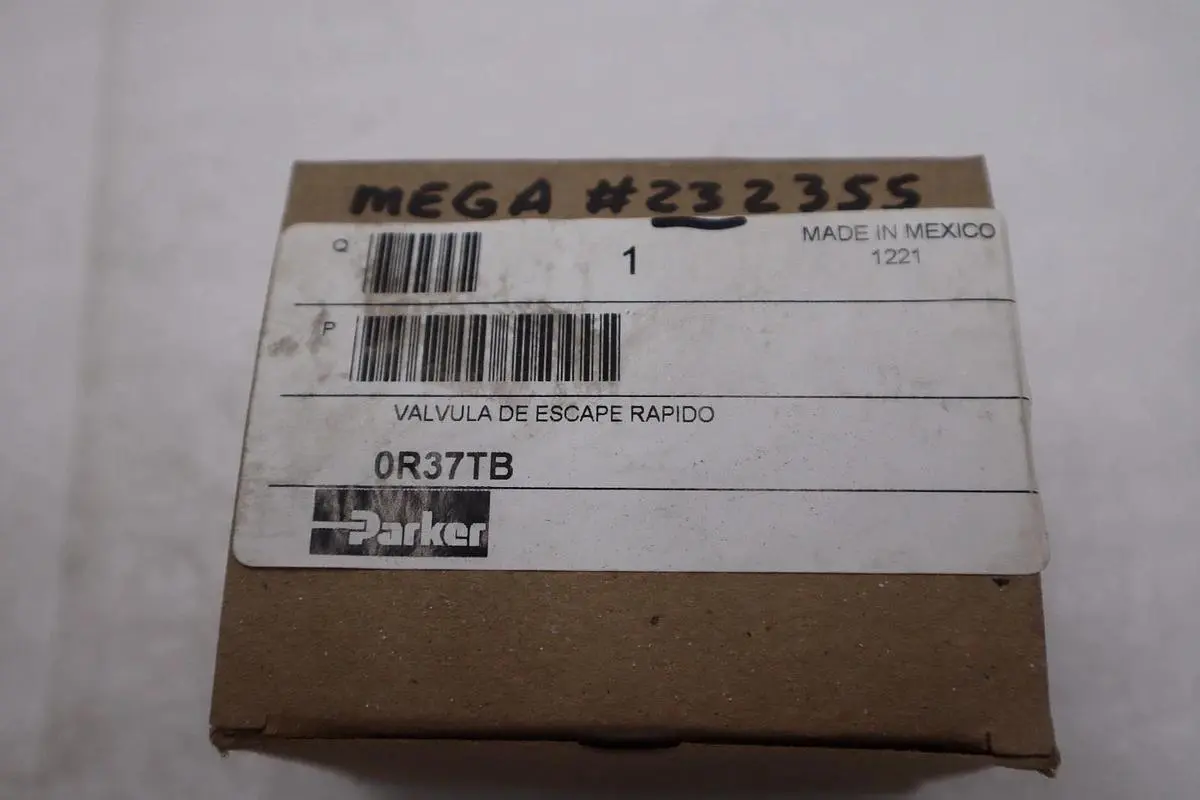 PARKER 0R37TB 3/8" QUICK EXHAUST VALVE - BRAND NEW - STOCK GF179A