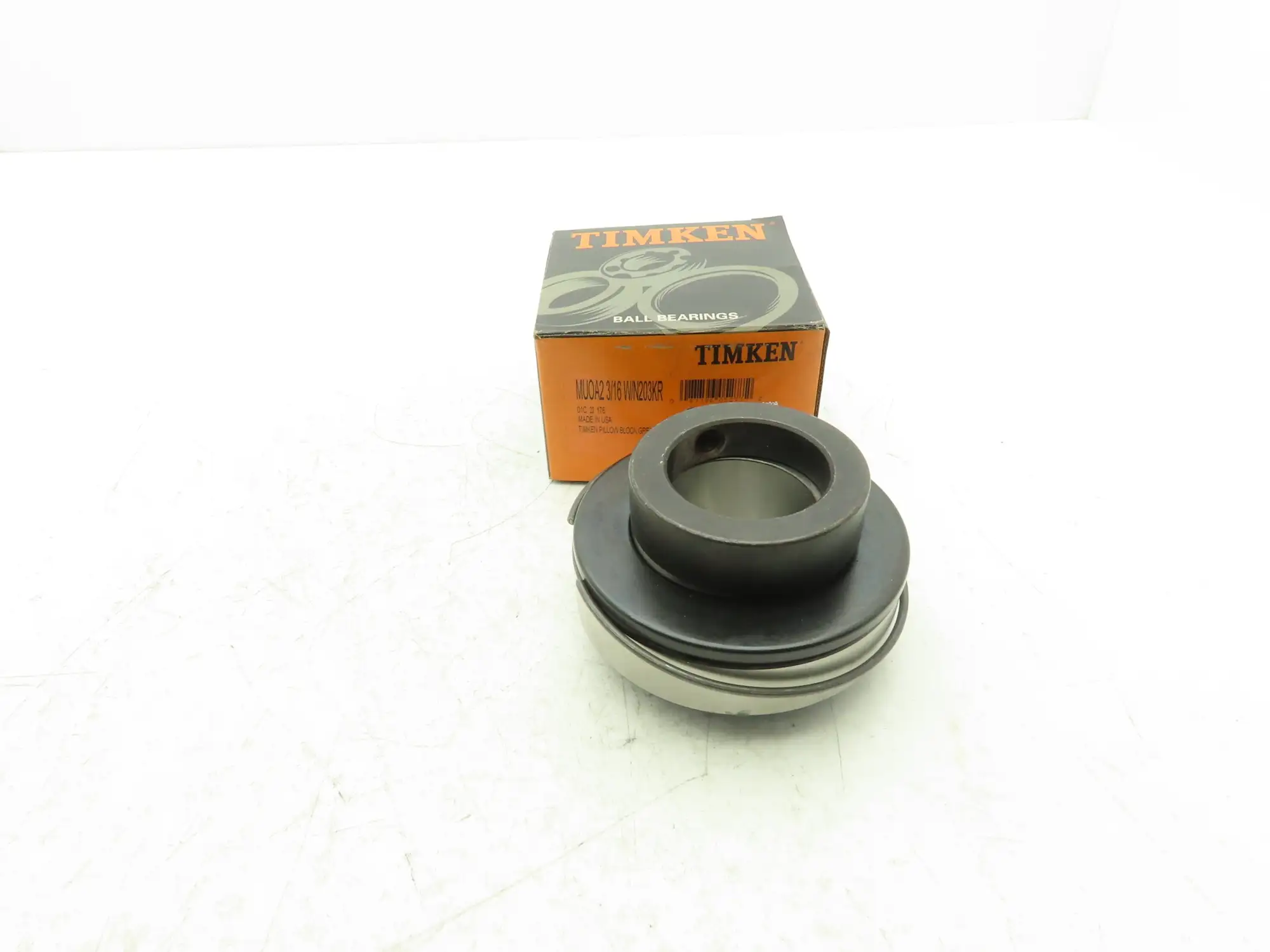 Timken MUOA2 3/16 W/N203KR Ball Bearing Insert 2-3/16" Bore x 120mm OD W Collar