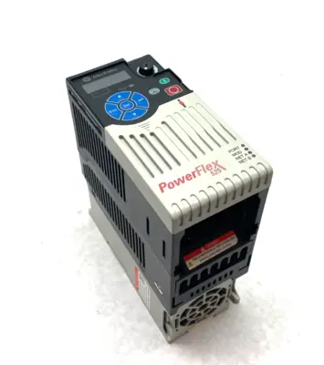 USED ALLEN-BRADLEY SER. A POWERFLEX 525 0.4KW 0.5HP AC DRIVE 3-PHASE