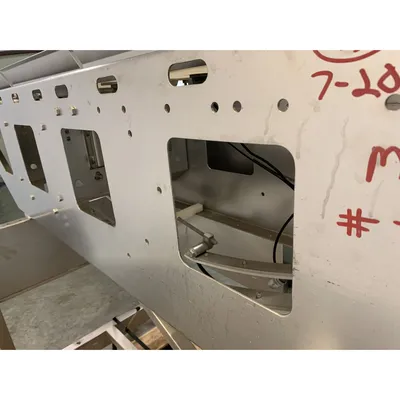 Used Marel 9"W X 70"L Stainless Steel Slider Bed Conveyor [PART]