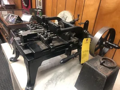 0614-385 Charles Field Antique Automatic Engraving Chasing Machine Circa 1900