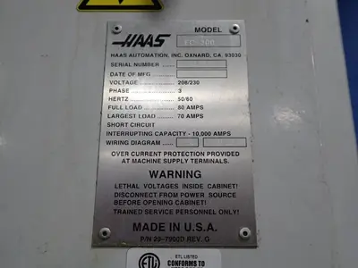 USED 2004 HAAS EC300