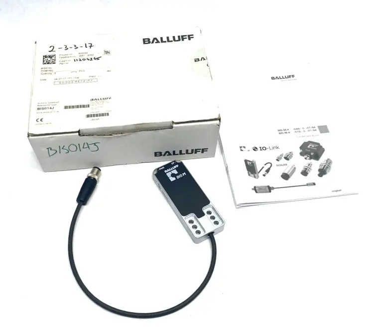 New | in-Stock Balluff Cubic IO-Link HF Reader M12 Male Conn. BIS M-408-045-001-07-S4 PLC Processors Michigan US | Maverick Industrial Sales #1470285