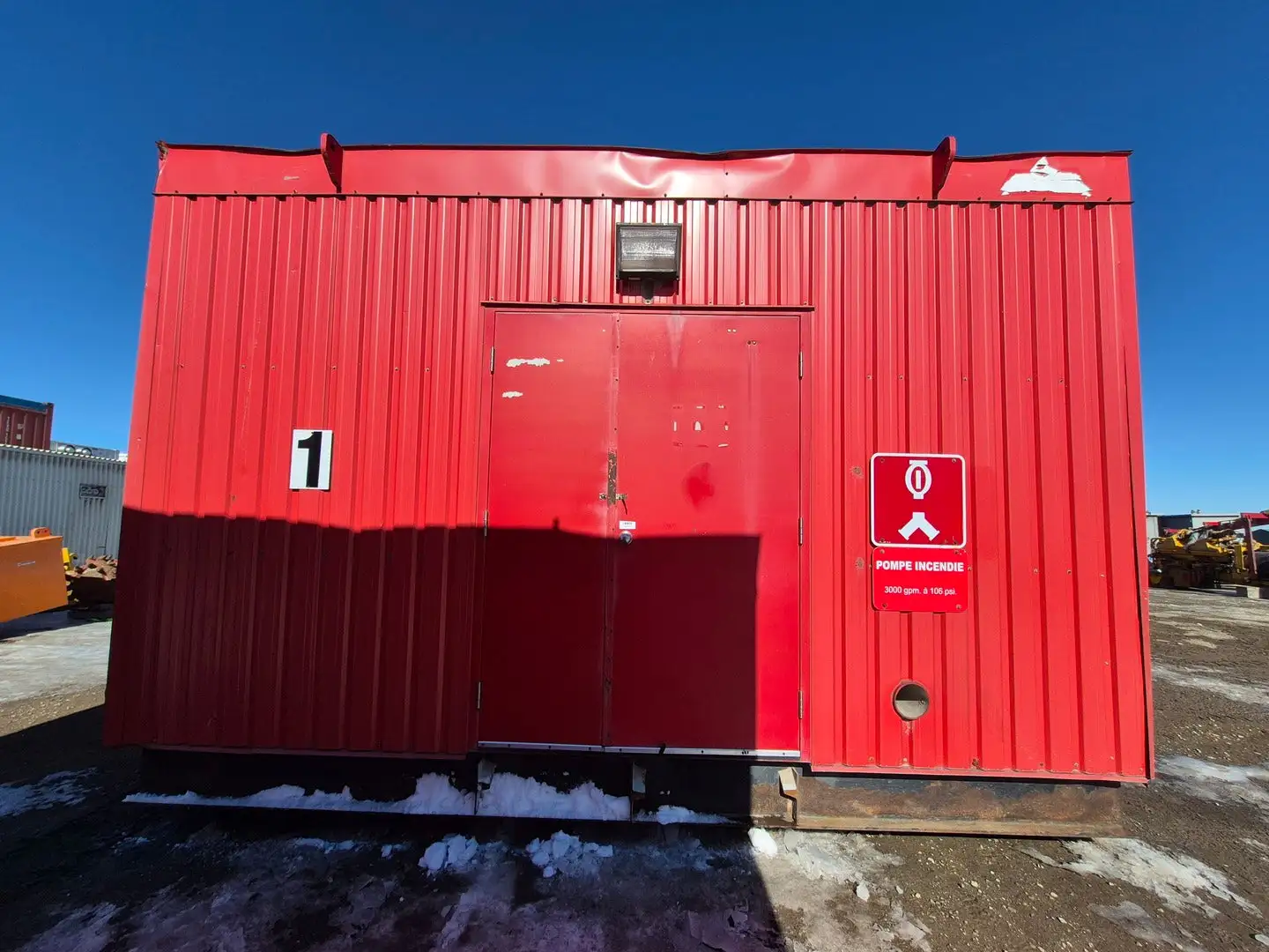 Containerized Foam Fire Suppression System w/ Deluge Valve, Potter Controls & Piping Manifold