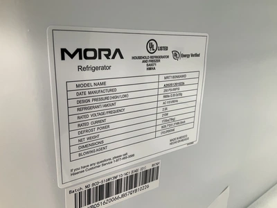 Used MORA MRT180N6AWD Refrigerators Michigan US | Miedema Asset Management Group #1320873
