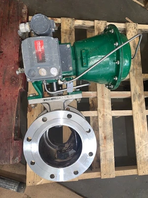 Fisher 8" V150 Stainless Steel V-Ball Control Valve