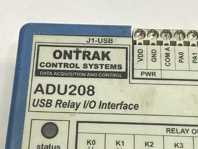 USED ONTRAK CONTROL SYSTEMS USB RELAY I/O INTERFACE 5A 8-CHANNEL