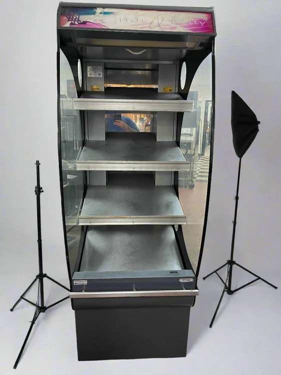 Used Fri Jado Used Fri Jado CLD25 Heated Grab & Go Air Curtain Merchandiser Display Warmer 220V Heated Cabinets & Displays Illinois US | Falcon Restaurant Supply #1376049