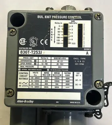 Used ALLEN-BRADLEY 836T-T253J Miscellaneous Equipment (Electrical & Power) Ohio US | Surplus Asset Holdings #1238866