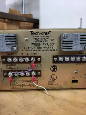 Bogen Tech-craft TCB-125 125 Watt Power Amplifier