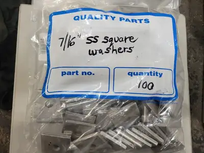 7/16" Stainless Steel Square Washer