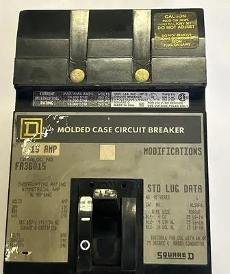 Used SQUARE D FA36015 Miscellaneous Equipment (Electrical & Power) Ohio US | Surplus Asset Holdings #1240158