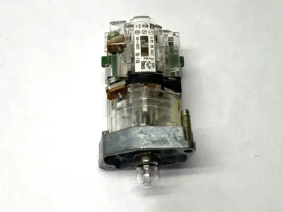 USED SPRECHER+SCHUH PILOT LIGHT W/ DE1-10 AUXILIARY CONTACT BLOCK