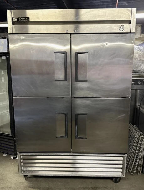 174-0019 True T-49F-4 54" 4 Door Self Contained Reach In Freezer