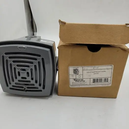New | in-Stock EDWARDS SIGNALING EDWARDS SIGNALING WEATHER PROOF HORN 24VDC 877-G1 *NEW IN BOX**** Misc Electrical & Power Parts | ND Industrial Surplus #1219641