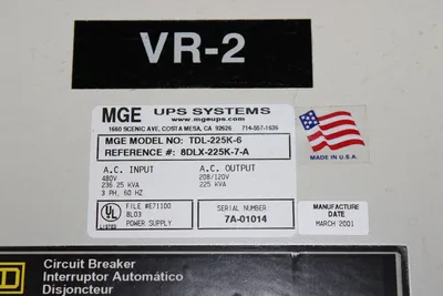 USED MGE TDL-225K-6
