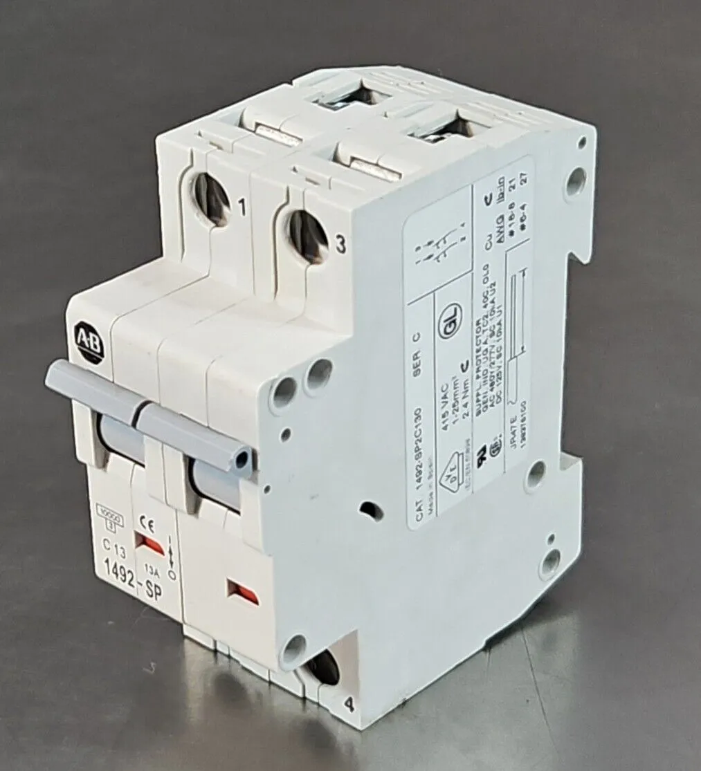 ALLEN BRADLEY 1492-SP2C130 SERIES C CIRCUIT BREAKER. 4D-19