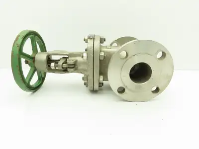 Newco 11F-C8M4-2 Manual  2" Flanged Stainless Gate Valve 150# Raised Face 4-Bolt