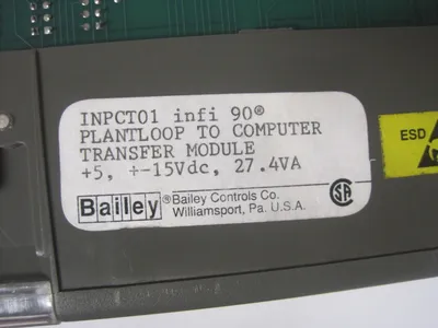 REPAIRED BAILEY CONTROLS INPCT01 TRANSFER MODULE INFI90