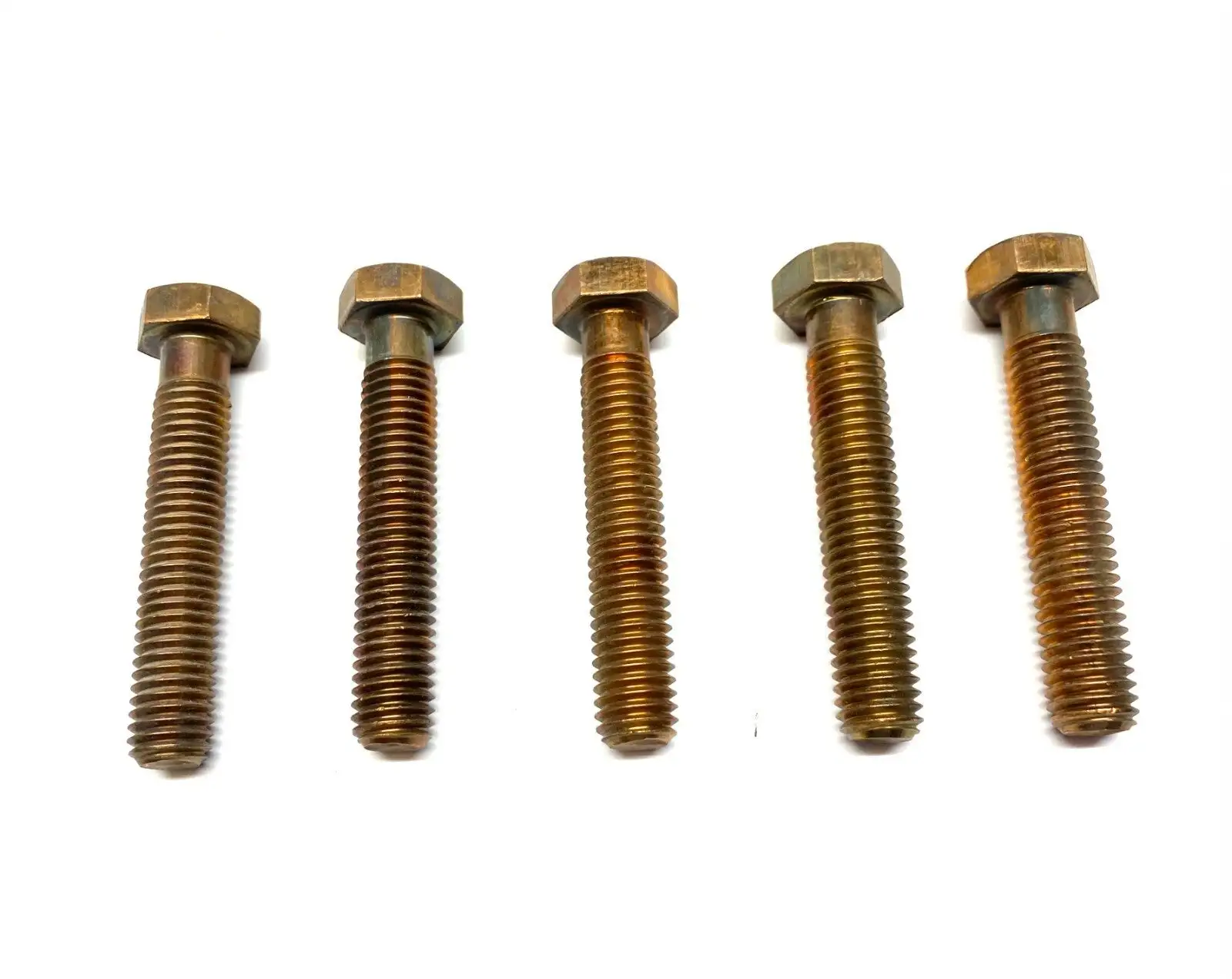 1/2"-13 UNC x 2-3/4" | Hex Head Machine Bolt Bronze Silicon  LOT OF 5 - New