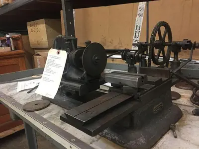 1373-385 Antique Henry Hauser S.A. Motorized Lapping Machine