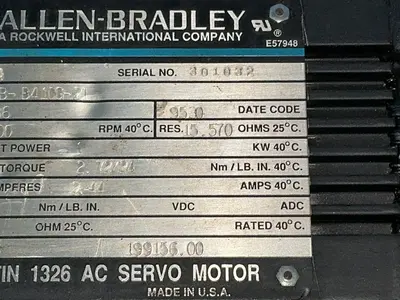 Used ALLENBRADLEY 1326ABB410G21 Motors (misc) Ohio US | HGR 24 #1507007