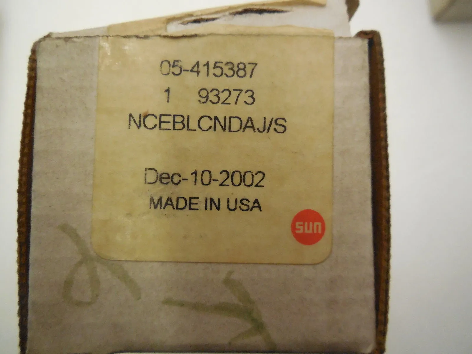 NEW SUN HYDRAULICS NCEBLCNDAJ/S VALVE 05-415387 NCEBLCNDAJS