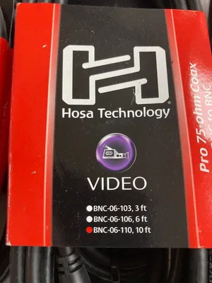 NEW Hosa Technology BNC-06-110