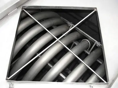 SPC6926  Kettle 650 gallon L & A Engineering processor kettle, agitator rotating tubular spiral, Stainless Steel, 60 sq.ft heat exchanger