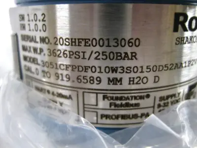 NEW Rosemount 3051 CFP DF010W3S0150D52AA1P2V1V2QC1Q8Q4E5M5CNG7377
